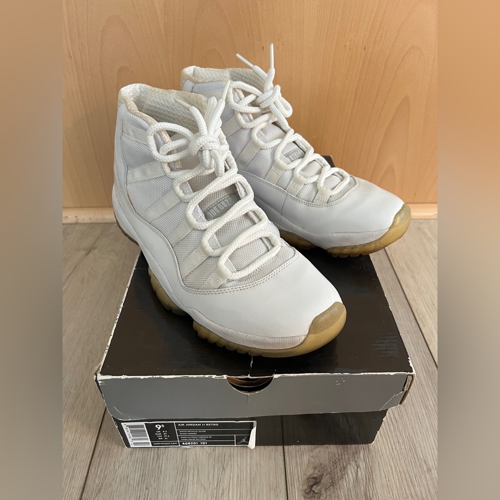 Air Jordan 11 Retro White Sneakers